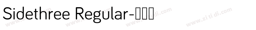 Sidethree Regular字体转换